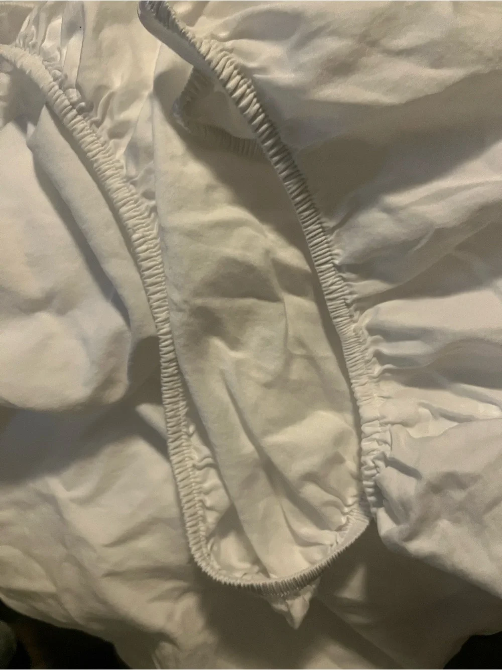 Bellino Fine Linen White Fitted Sheet with Elastic Edge
